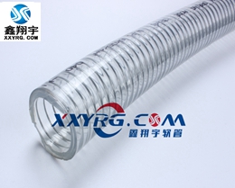 XY-0216意大利IPL進口食品衛生級PVC透明鋼絲增強軟管